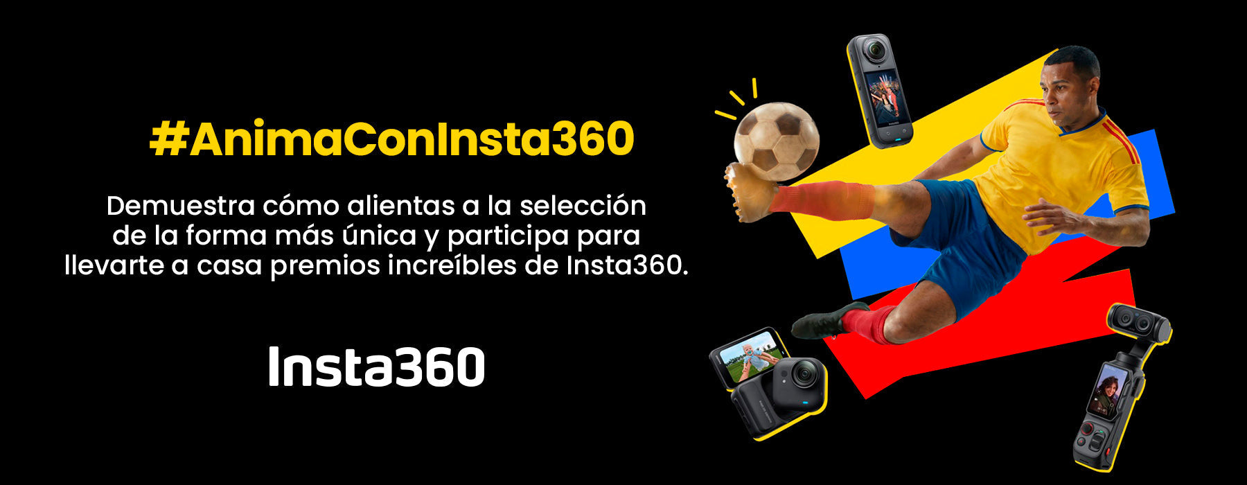 Concurso AnimaConInsta360 – Gana cámaras Insta360 en Colombia durante el Mundial 2026
