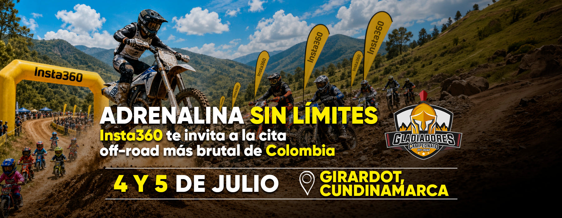 Insta360 Colombia en la segunda válida de Gladiadores Off-Road en Girardot, Cundinamarca 2026