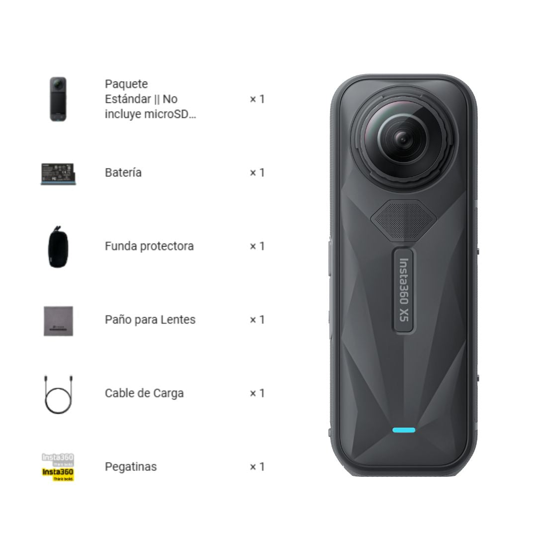 Cámara Insta360 X5 - Insta360 Colombia