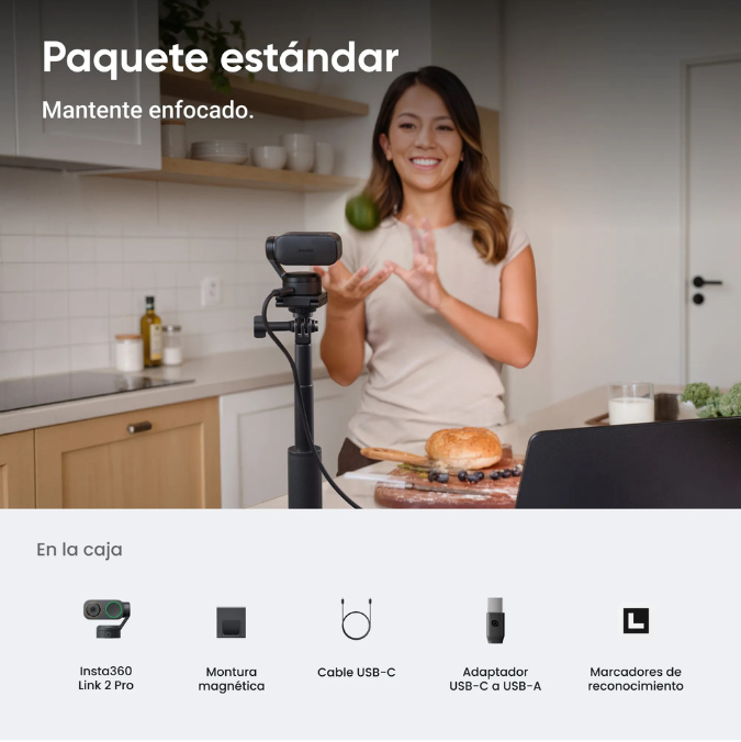 Camara Insta360 Link 2 Pro Graphite Black - Insta360 Colombia