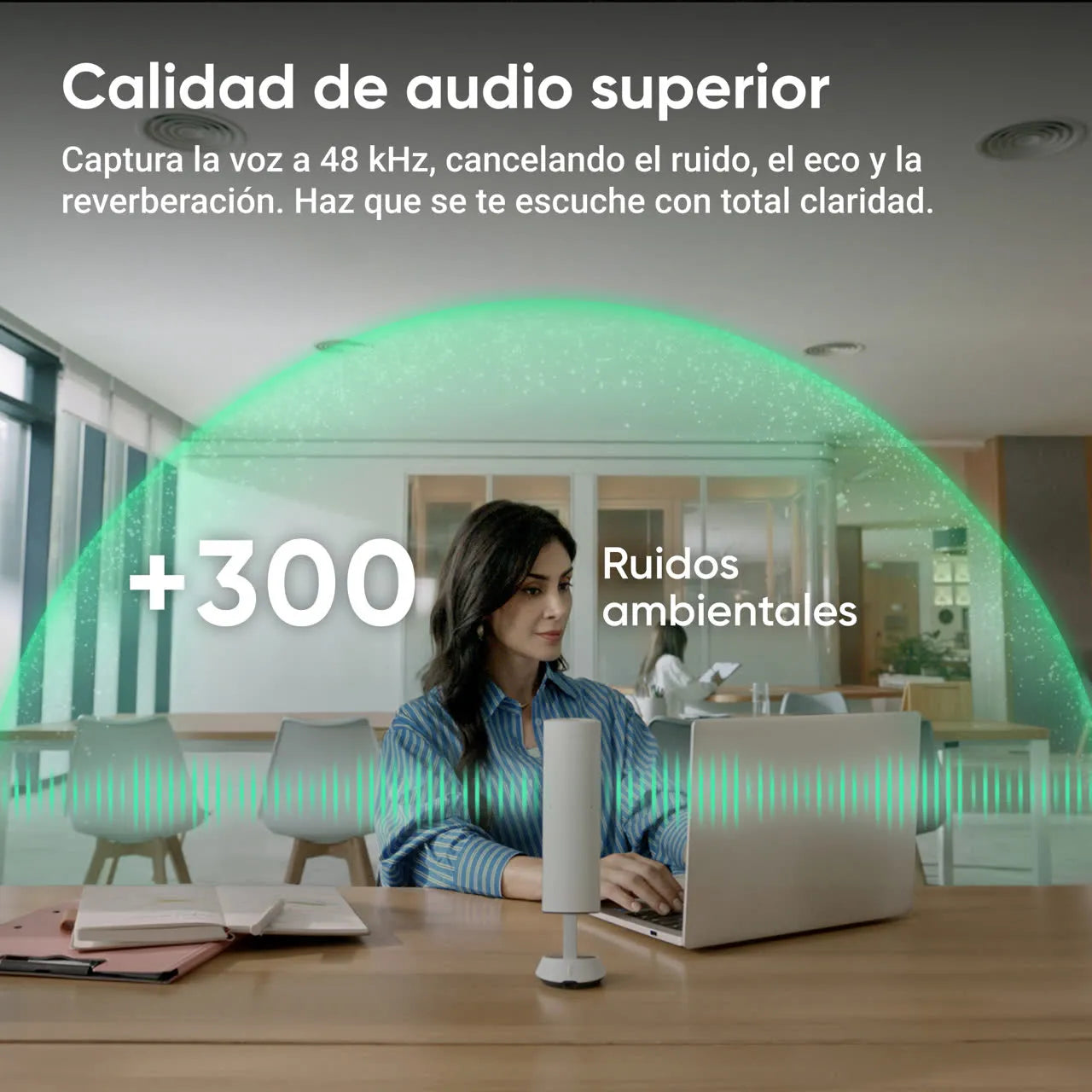 Insta360 Wave Blanco- Altavoz profesional con IA - Insta360 Colombia