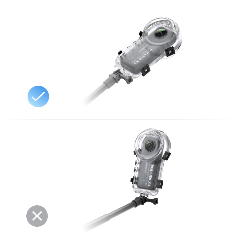 Carcasa de Buceo Invisible para Insta360 X3