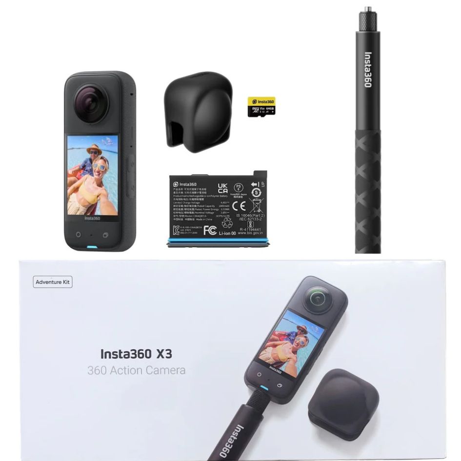 Camara Insta 360 X3  Adventure Kit - Insta360 Colombia