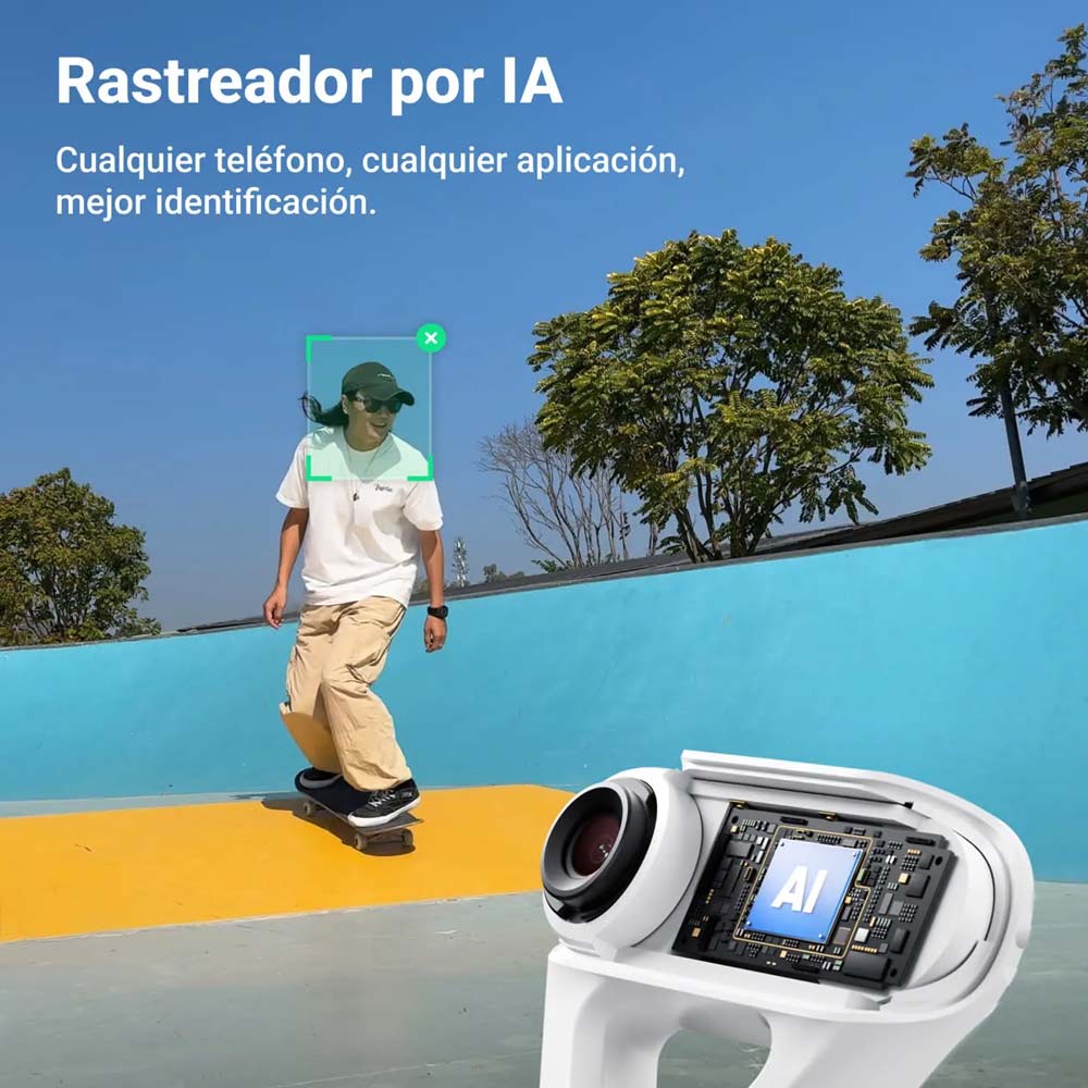 Insta360 Flow 2 Pro Gris Paquete Gimbal con IA