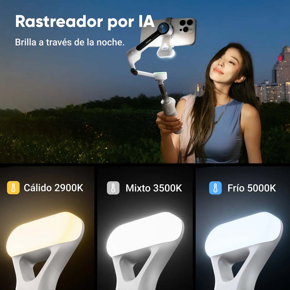 Insta360 Flow 2 Pro Gris Paquete Gimbal con IA