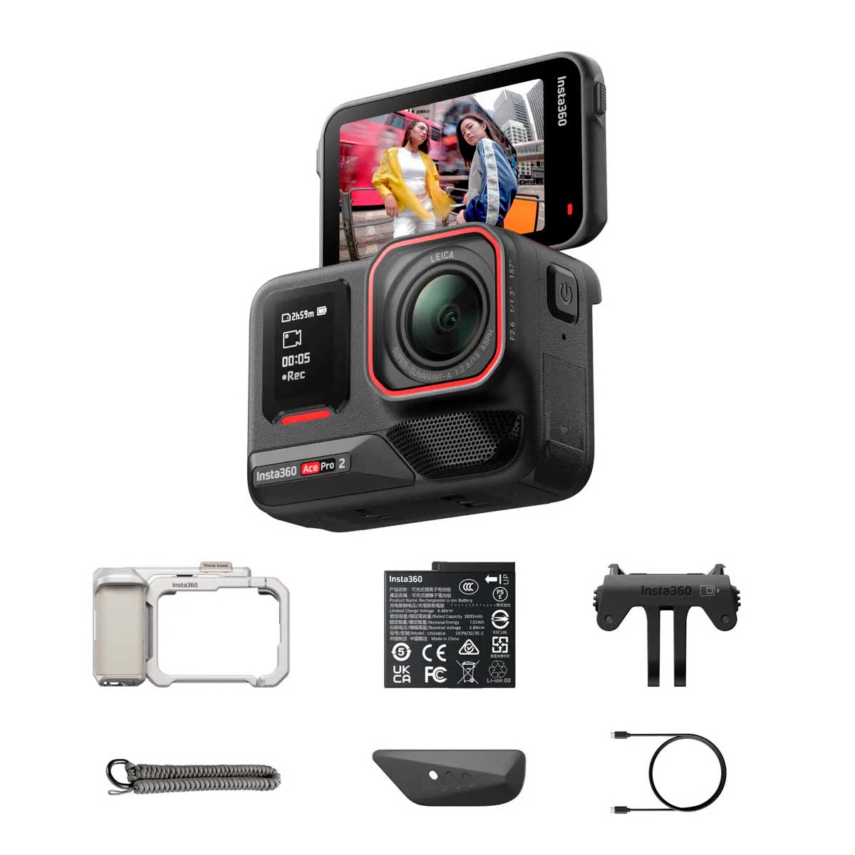 Cámara Insta360 Ace Pro 2 Dual Battery Xplorer Bundle Silver - Insta360 Colombia