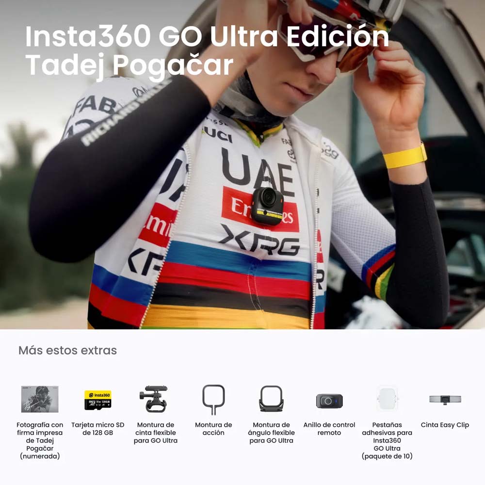 Cámara Insta360 GO Ultra Edición Tadej Pogačar - Insta360 Colombia